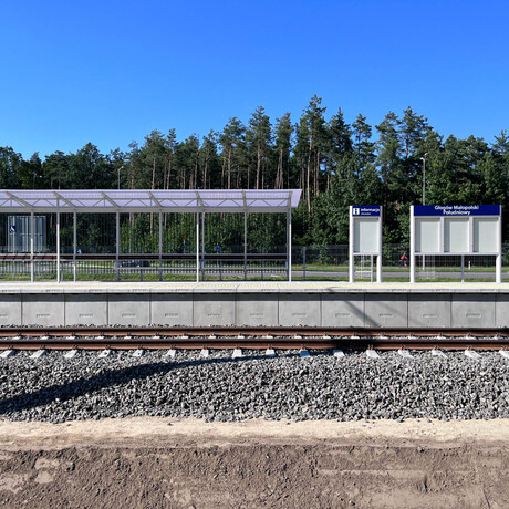 Budowa linii kolejowej z Rzeszowa na lotnisko w Jasionce [sierpień 2023] - fot 8